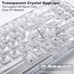 Wireless Clear 68% RGB Mechanical Keyboard – YUNZII X71 - KeyArtisan