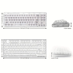 Wireless Clear 68% RGB Mechanical Keyboard – YUNZII X71 - KeyArtisan