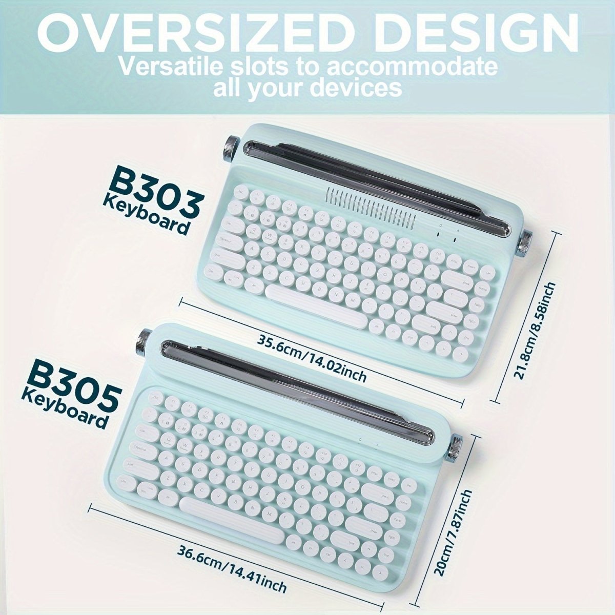Wireless Typewriter 75% Bluetooth Keyboard, YUNZII ACTTO B303/B305 - KeyArtisan