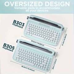Wireless Typewriter 75% Bluetooth Keyboard, YUNZII ACTTO B303/B305 - KeyArtisan