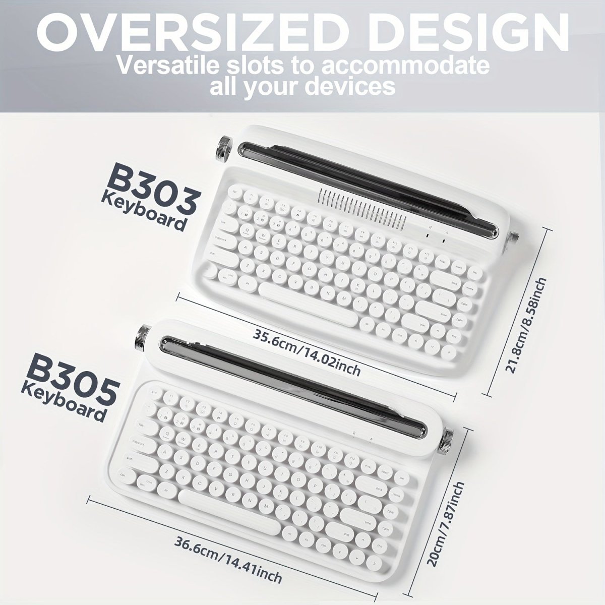 Wireless Typewriter 75% Bluetooth Keyboard, YUNZII ACTTO B303/B305 - KeyArtisan