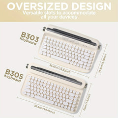 Wireless Typewriter 75% Bluetooth Keyboard, YUNZII ACTTO B303/B305 - KeyArtisan