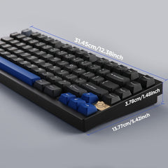 YUNZII AL75 Black 75% Aluminum Mechanical Keyboard - KeyArtisan