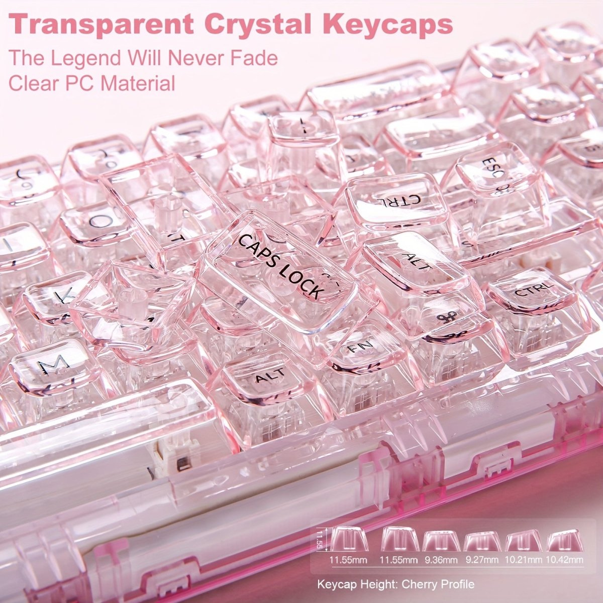YUNZII X71 Clear Mechanical Keyboard - Tri - Mode - KeyArtisan