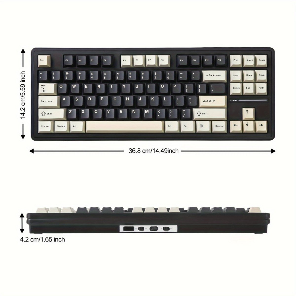 YUNZII YZ87 TKL Compact 75% Mechanical Keyboard - KeyArtisan